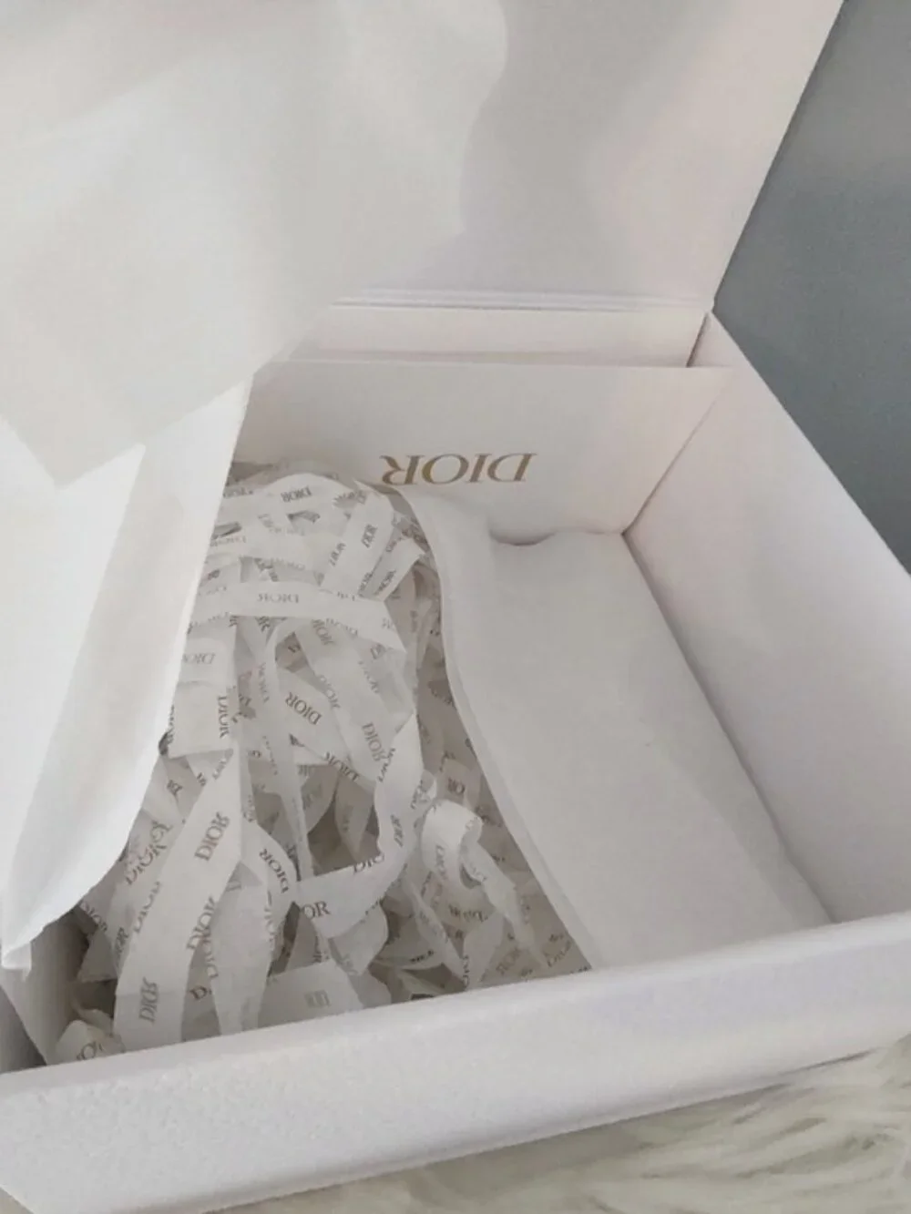 Dior gift box w/ribbon & tissue EUC